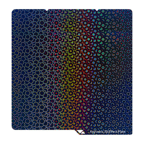ANYCUBIC S010336 - Plateau texturé double face Phantom et sphère pour Kobra S1 : pièce imprimée avec un dessous texturé