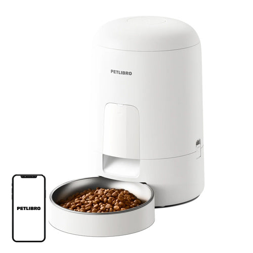 Petlibro Air - Distributeur de croquettes connecté 2 L (blanc) : distributeur de croquettes Petlibro Air blanc