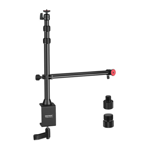 Neewer TL253A+CR22 - Trépied de table à pince pour prise de vue zénithale : trépied de table à pince Neewer TL253A+CR22