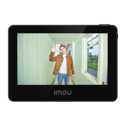 IMOU VD1 - Judas numérique connecté 5 MP avec écran 4,3 pouces : optique du judas montée sur la porte