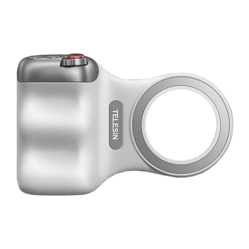 Telesin Fun Shot Grip2 - Poignée magnétique MagSafe pour smartphone (blanche) : poignée magnétique Telesin Fun Shot Grip2 blanche