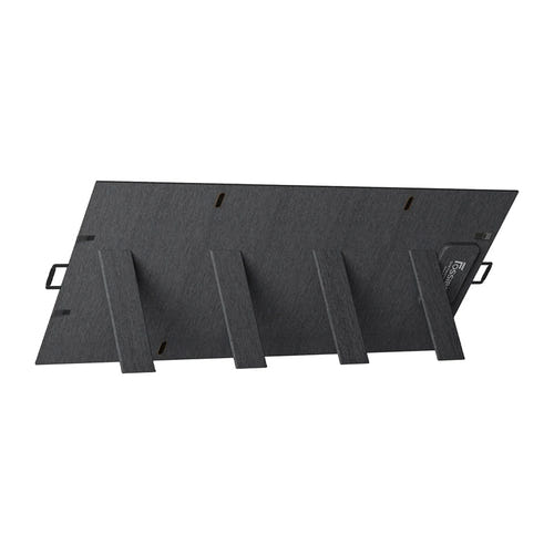 FOSSIBOT SP420 - Panneau solaire pliable 420 W, IP67 (noir) : panneau SP420 replie avec sa poignee