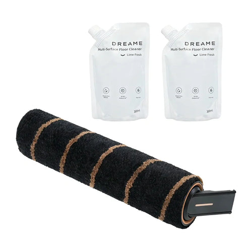 DREAME - Kit brosse et solution nettoyante pour V18S Aqua, Z10S, Z30S et R20 Ultra : kit DREAME brosse de lavage et solution nettoyante