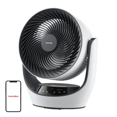 SwitchBot - Ventilateur brasseur d'air sans fil rechargeable 24 dB : ventilateur brasseur d'air sans fil de face