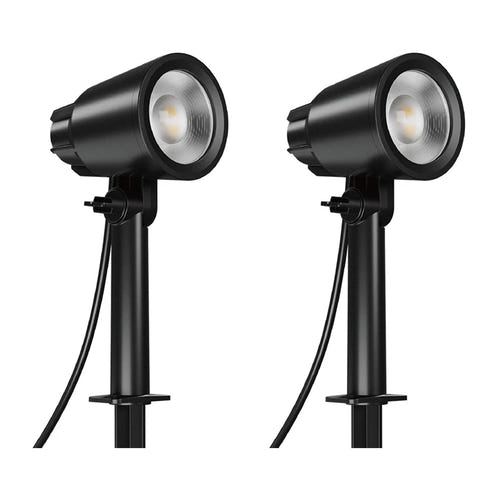 Lepro PG1-2 - Spots de jardin 16 W, 500 lm, IP65 (lot de 2) : arbustes éclairés en violet et rouge