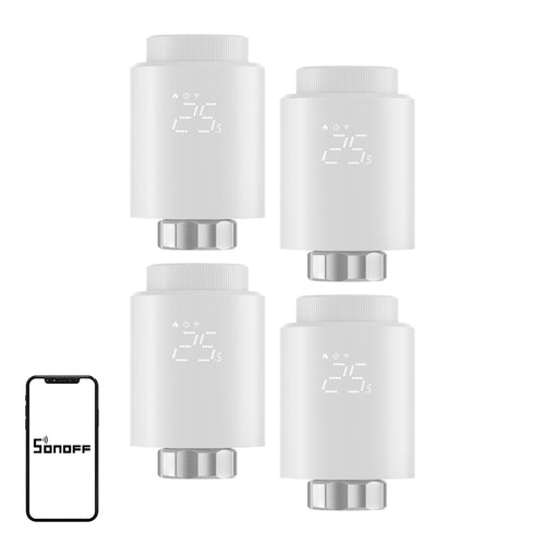 Sonoff TRVZB - Têtes thermostatiques connectées Zigbee (lot de 4) (vue 1)