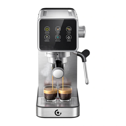 AMZCHEF CE-AZ-EM1507-SV - Machine à expresso à porte-filtre 20 bars : inox buse vapeur