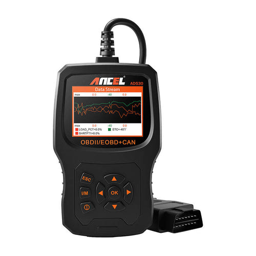 Ancel AD530 - Valise de diagnostic auto OBD2 à écran couleur