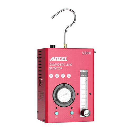 ANCEL S3000 - Détecteur de fuites fumigène 2 modes avec manomètre et débitmètre : cadrans manomètre débitmètre