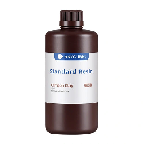 ANYCUBIC Standard Resin rouge argile - résine 3D 1 kg : flacon résine 3D anycubic standard