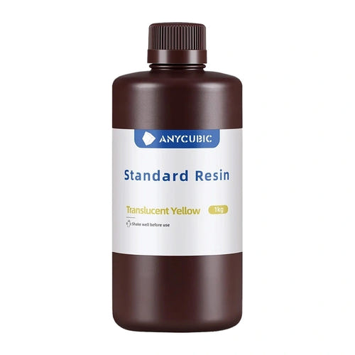ANYCUBIC Standard Resin transparente jaune - Résine 3D 1 kg : bouteille résine 3D jaune anycubic
