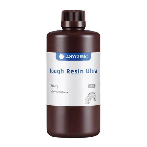 ANYCUBIC Tough Resin Ultra grise - résine 3D souple 1 kg : flacon résine 3D anycubic tough ultra