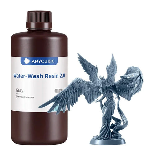 ANYCUBIC Water-Wash Resin 2.0 grise - résine 3D 1 kg - visuel 1