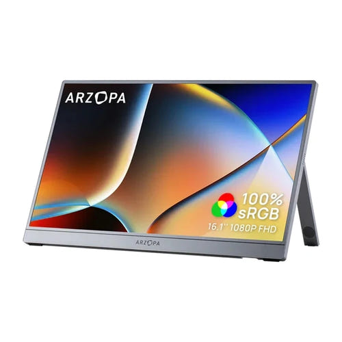 ARZOPA Z1C - Écran portable 16,1 pouces, coloris gris - visuel 1