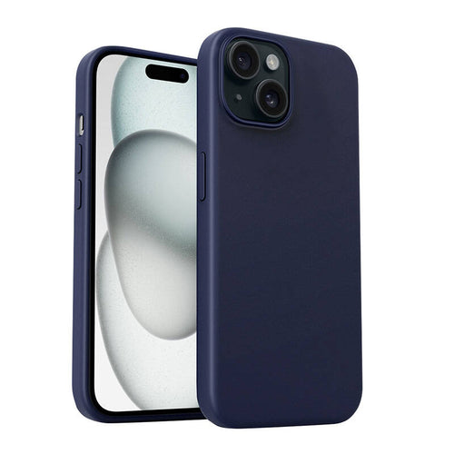 Aukey PC-GJ10B - coque MagSafe pour iPhone 15 Plus (bleu orage) - visuel 1