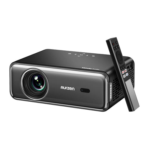 Aurzen Eazze D1 Pro - Vidéoprojecteur Full HD compatible 4K, son Dolby Audio 2 x 10 W : connectique arrière HDMI USB AV