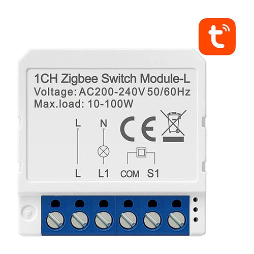 AVATTO LZWSM16-W1 - Module interrupteur ZigBee 1 canal sans fil neutre