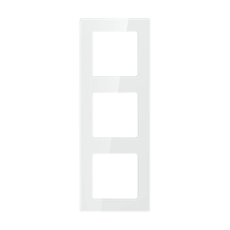 AVATTO N-TS10-Frame-W3 - Cadre triple pour interrupteurs, blanc - visuel 1