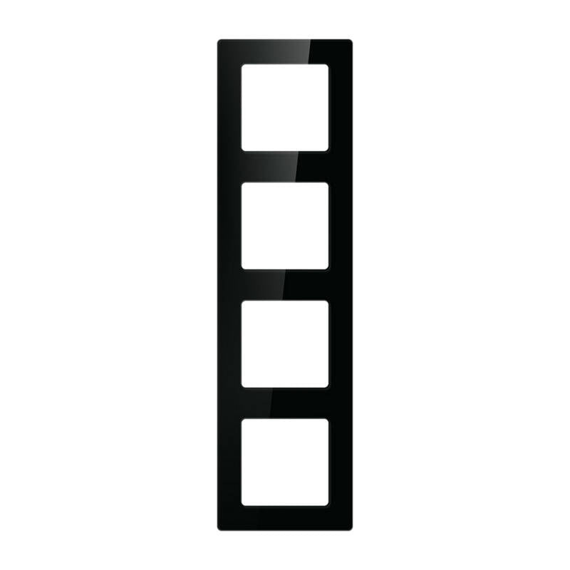 AVATTO N-TS10-Frame-B4 - Cadre quadruple pour interrupteurs, noir - visuel 1