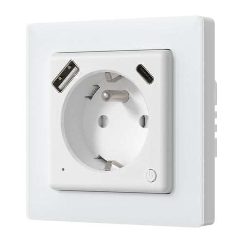 AVATTO WOT20-FR - Prise connectée encastrée Wi-Fi 16 A avec port USB-C
