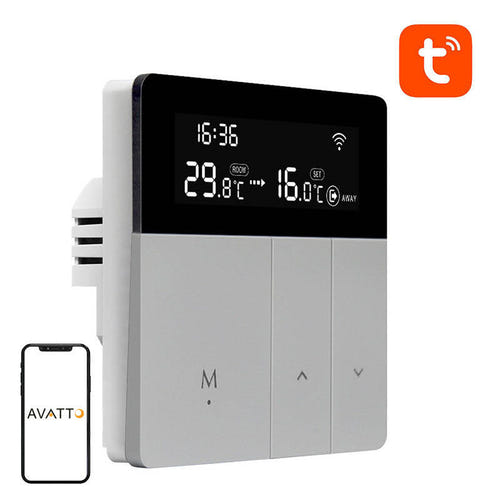 AVATTO WT50 - Thermostat connecté pour chauffe-eau (Wi-Fi, Tuya)