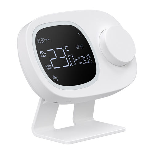 AVATTO WT598-1T1 - Thermostat connecté Wi-Fi et RF433, à poser ou à fixer au mur : fixation murale thermostat