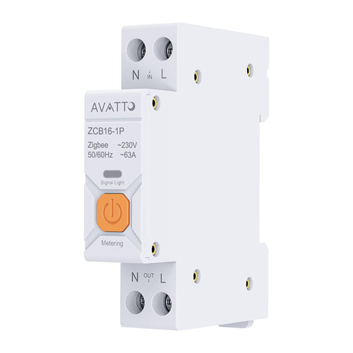 AVATTO ZWCB16 - Disjoncteur connecté ZigBee 63 A avec mesure d'énergie
