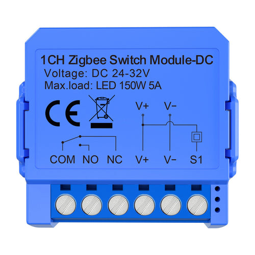 AVATTO ZWSM16-DC32V-1 - Module interrupteur ZigBee 3.0 à contact sec 12-32 V DC