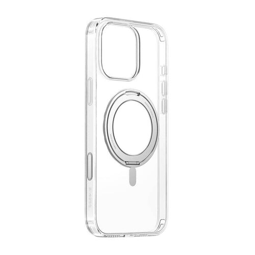 Baseus SkyRing 360° iP16 Pro - Coque magnétique avec anneau support (transparente) : iPhone 16 Pro anneau