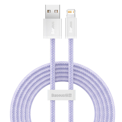 Baseus Dynamic - Câble USB vers Lightning 2,4 A, 2 m, violet : charge rapide 2,4 A iPhone