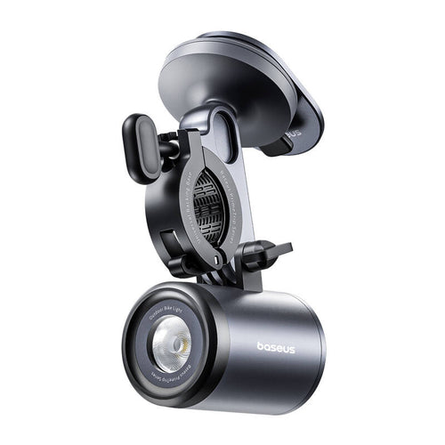 Baseus PrimeTrip - Support vélo 2 en 1 pour smartphone avec lampe LED détachable (noir) (vue 1)