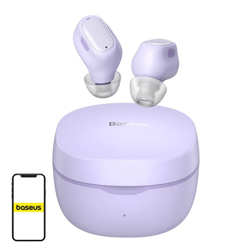 Baseus Bowie WM01 - Écouteurs sans fil Bluetooth 5.3 (violet) : TWS violet