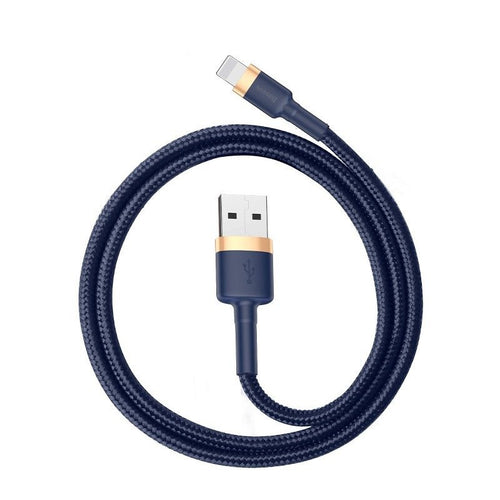 Baseus Cafule - Câble USB vers Lightning 2 m (or et bleu nuit) - visuel 1