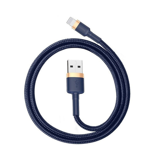 Baseus Cafule - Câble USB vers Lightning 2 m (or et bleu nuit) (vue 1)
