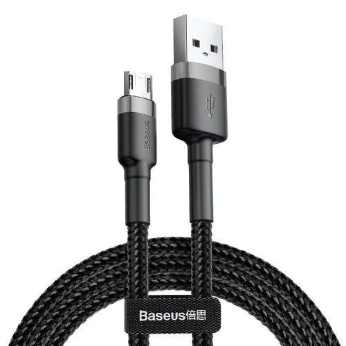 Baseus Cafule - Câble USB vers micro-USB 1 m 2,4 A (gris/noir) (vue 1)