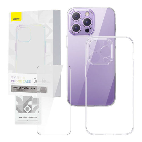 Baseus Corning - kit coque transparente et verre trempé pour iPhone 14 Pro Max (vue 1)
