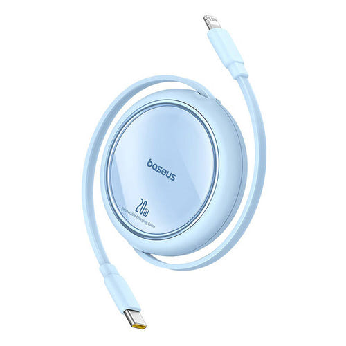Baseus Free2Pull - Câble rétractable USB-C vers Lightning 20 W (bleu) (vue 1)