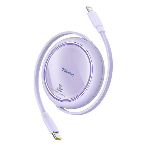 Baseus Free2Pull - Câble rétractable USB-C vers Lightning 20 W (violet) - visuel 1