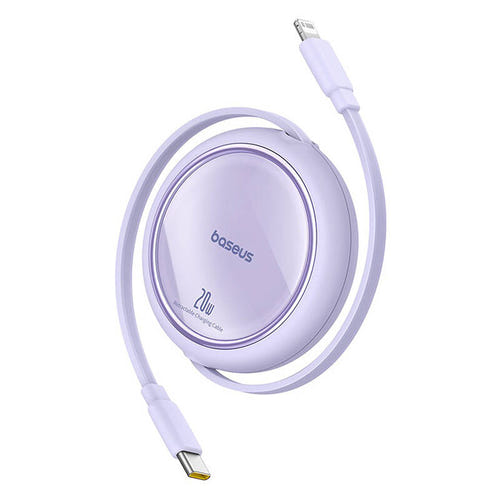 Baseus Free2Pull - Câble rétractable USB-C vers Lightning 20 W (violet) (vue 1)
