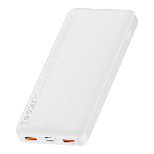 Baseus Bipow - Batterie externe 10000 mAh 20 W à écran LED, 3 ports, blanche - visuel 2