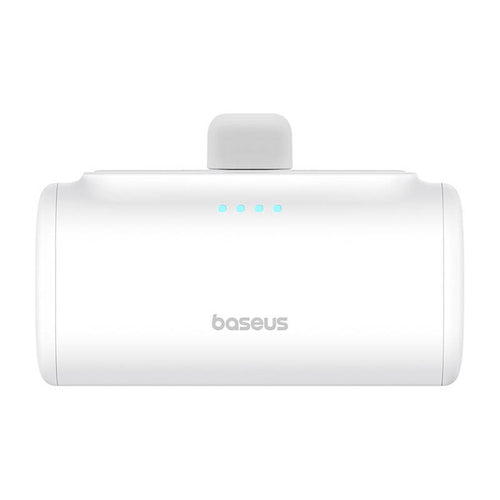 Baseus Compact - Batterie externe 5000 mAh 20 W à connecteur USB-C intégré, blanche - visuel 1
