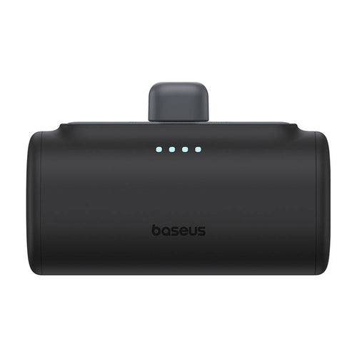 Baseus OS Compact IP - Batterie externe 5000 mAh 20 W à connecteur Lightning intégré, noire - visuel 1