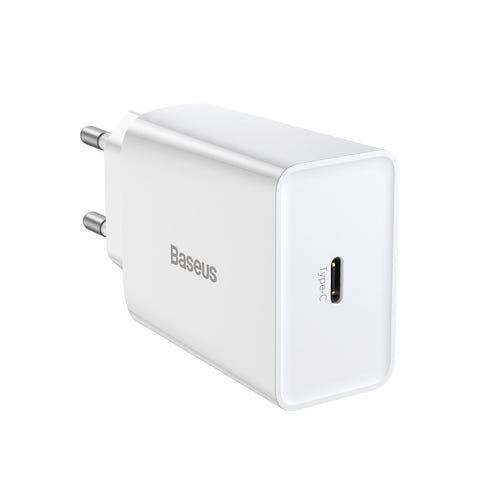 Baseus Speed Mini CCFS-SN02 - Chargeur secteur USB-C PD 20 W (blanc) - visuel 2
