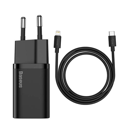 Baseus Super Si 20 W - Chargeur USB-C + câble Lightning 1 m (noir) (vue 2)