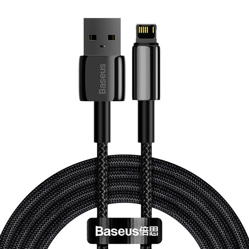 Baseus Tungsten Gold - Câble USB vers Lightning 2 m 2,4 A (noir) - visuel 1