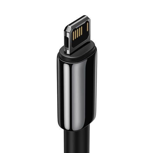 Baseus Tungsten Gold - Câble USB vers Lightning 2 m 2,4 A (noir) (vue 3)