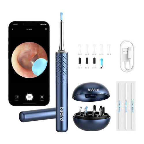 bebird M9 S - otoscope connecté caméra 10 MP avec 9 embouts, bleu - visuel 1