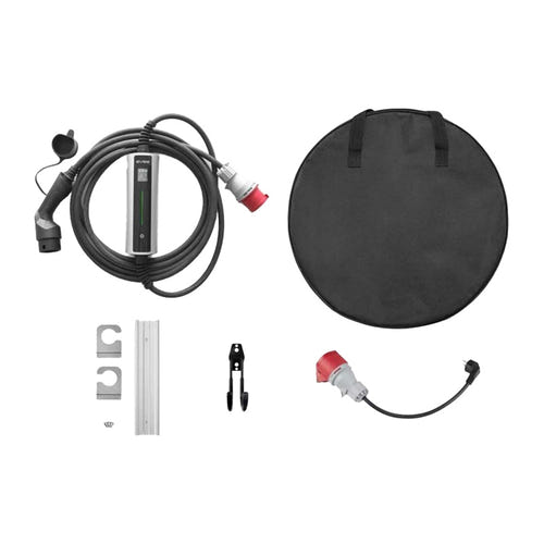 BESEN BN70-BC-11KW-APP - chargeur portable 11 kW pour voiture électrique : écran et poignée