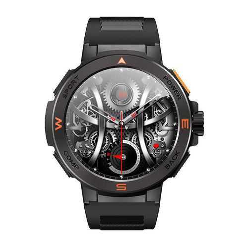 BlitzWolf BW-AT5 - Montre connectée AMOLED appels Bluetooth, noire : noir écran AMOLED