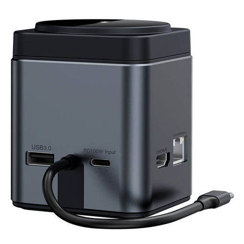 BlitzWolf BW-TH17 - Station d'accueil USB-C 9 en 1 avec chargeur sans fil 15 W : dessus